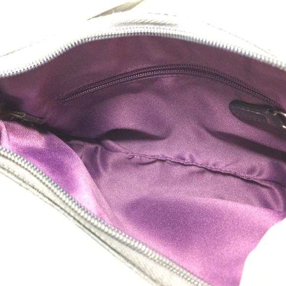 Coach Bags Coach Shoulder Mini Bag Blue Satin Purse Emblem Poshmark